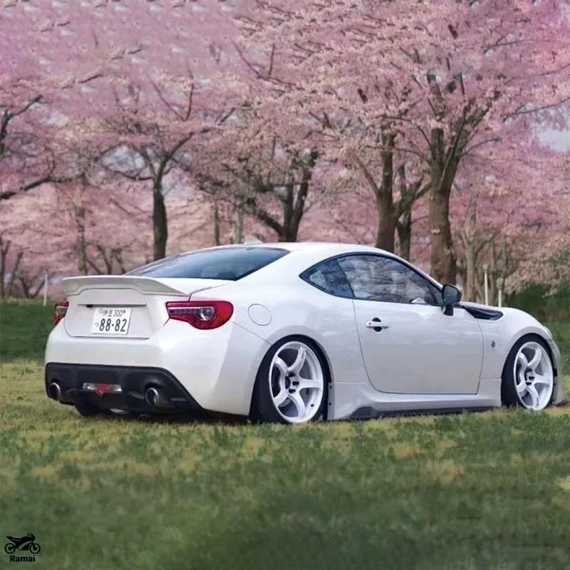 並行輸入品 2012年-2020年 トヨタ GT86 スバル BRZ リア ケース カバー ライン ケース カバー スポイラー つやあり ブラック カーボン テール 調整可 キッ_7
