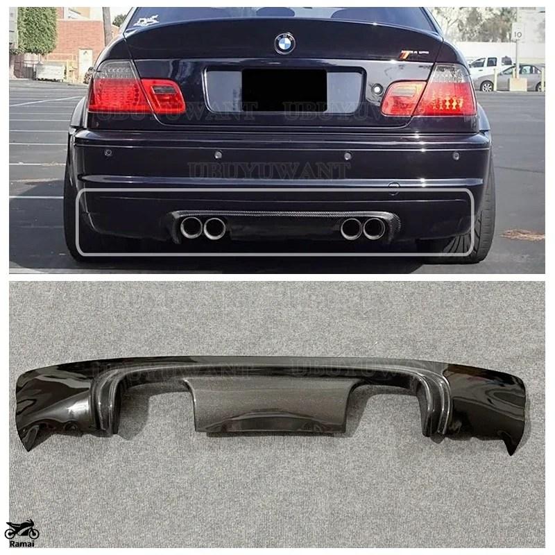 並行輸入品 BMW E46 リア バンパー リップ スポイラー デュフューザー 3 シリーズ 318i 320i 325i 328i M3 1999年-2004年 リア デュフューザー つやあり ブ_7