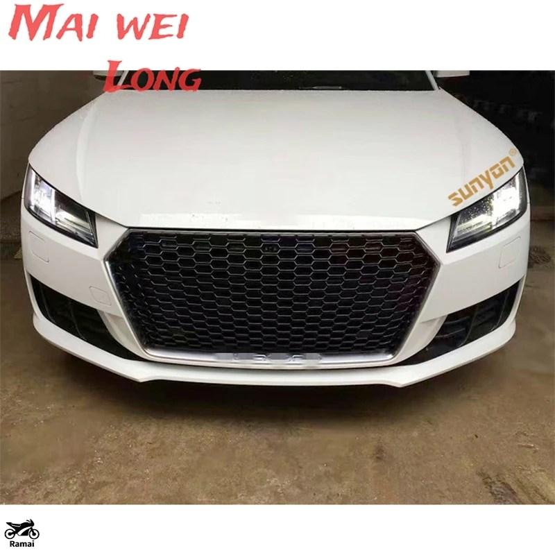 並行輸入品 アウディ TT TTS Mk3 FV/8S 2015年 2016年 2017年 2018年 ハニカム スポーツ メッシュ TTRS HEX グリル グリル ブラック シルバー カスタム パ_6