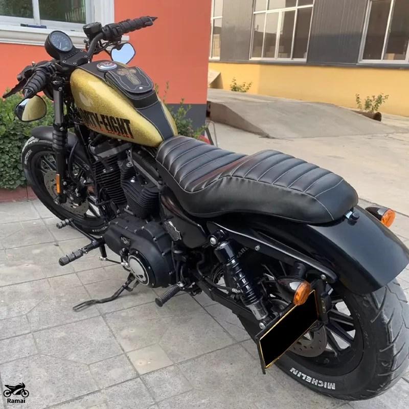 並行輸入品】 レザー バイク フロント ドライブr リア Two Up シート