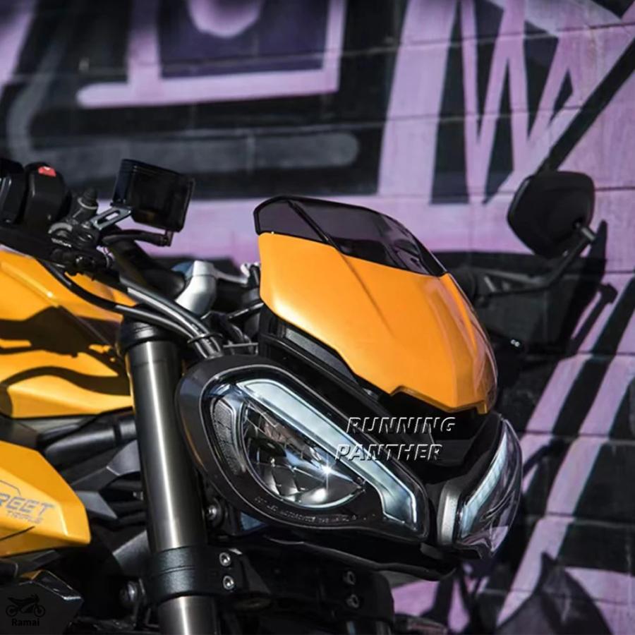 並行輸入品 ストリート トリプル 765RS 2023- バイク 風よけ 風防