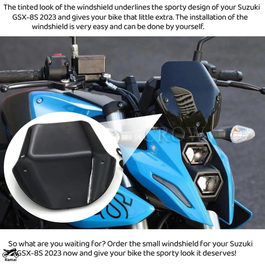 並行輸入品】 バイク 風防スクリーン 風よけ 風防 ウインドシールド
