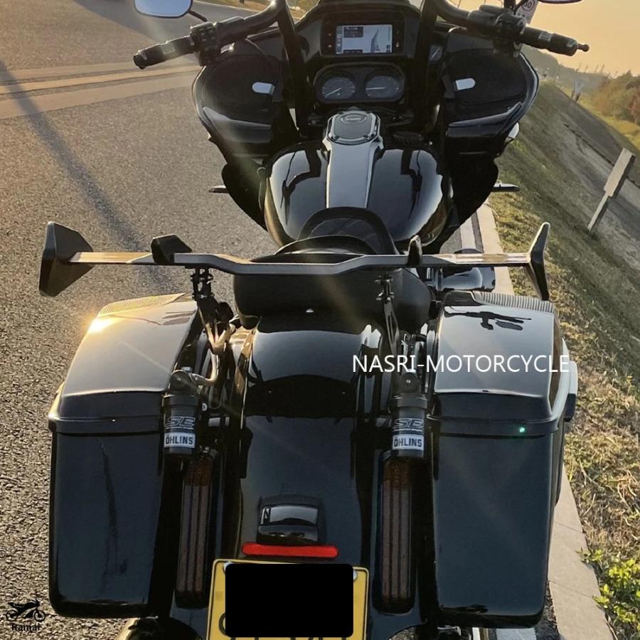 並行輸入品 バイク リア スポイラー テール ウィング スプリッター