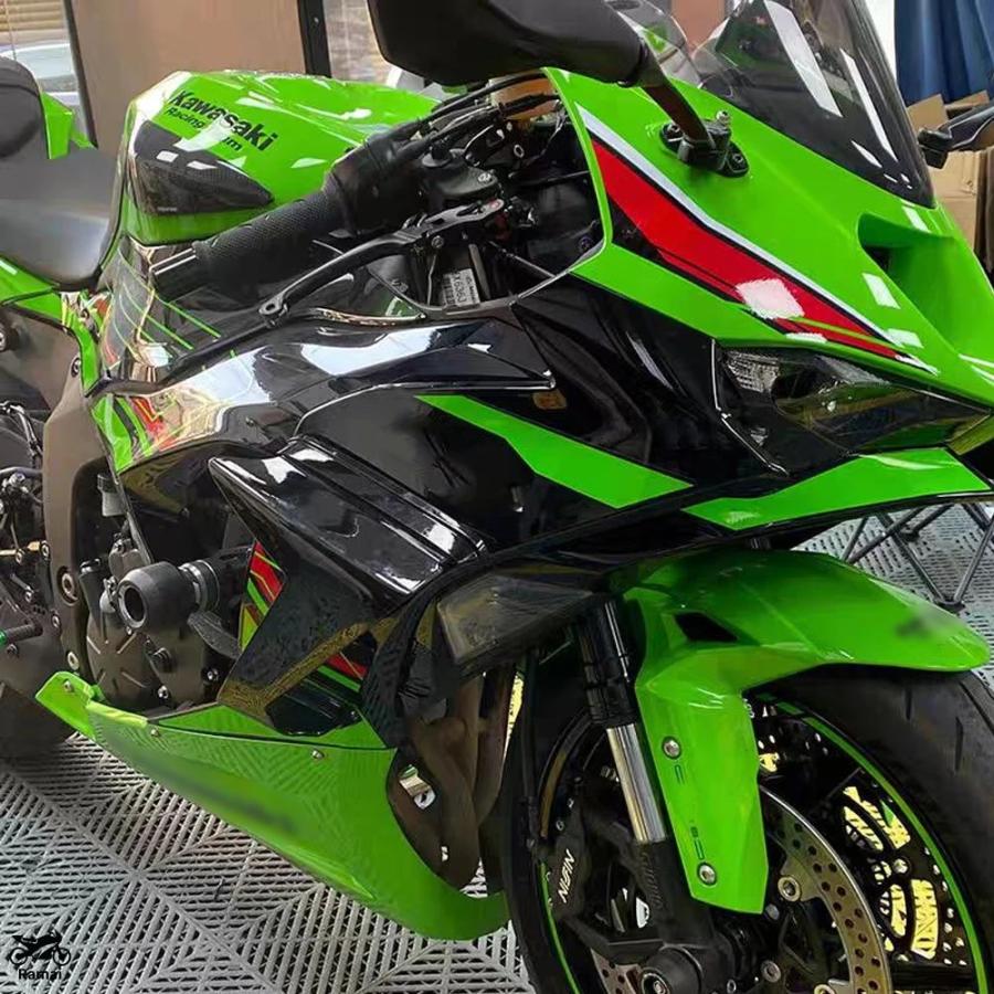 並行輸入品 ZX-6R ZX-636 ZX6R 2024 ZX636 2024 自動二輪車 Naked 向こう正面 スポイラー 舞台の袖let エアロシーケンシャル 舞台の袖 一揃いの道具 フェアリング スポ