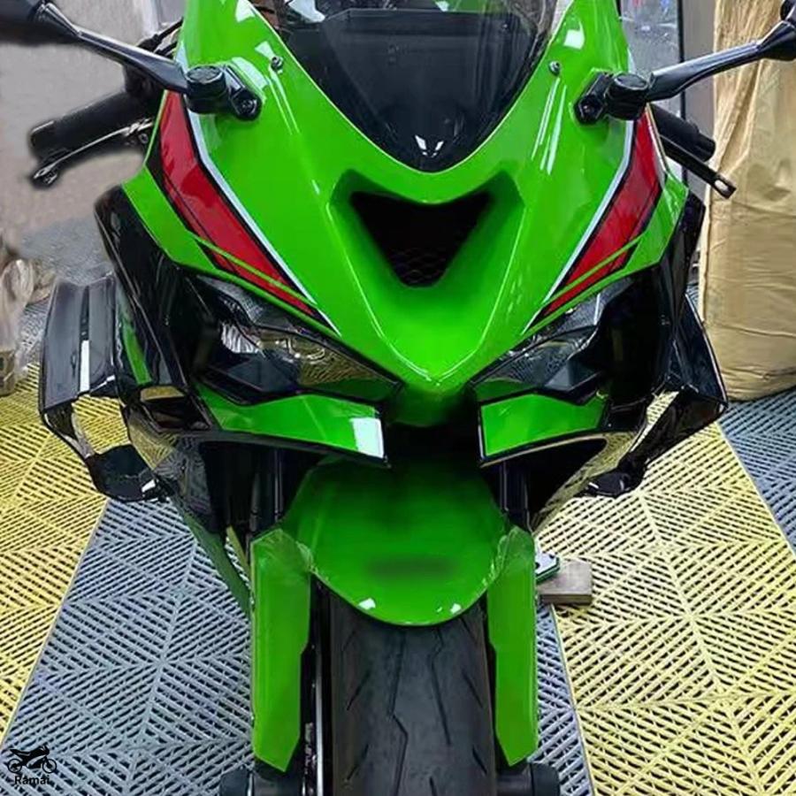 並行輸入品 ZX-6R ZX-636 ZX6R 2024 ZX636 2024 自動二輪車 Naked 向こう正面 スポイラー 舞台の袖let エアロシーケンシャル 舞台の袖 一揃いの道具 フェアリング スポ