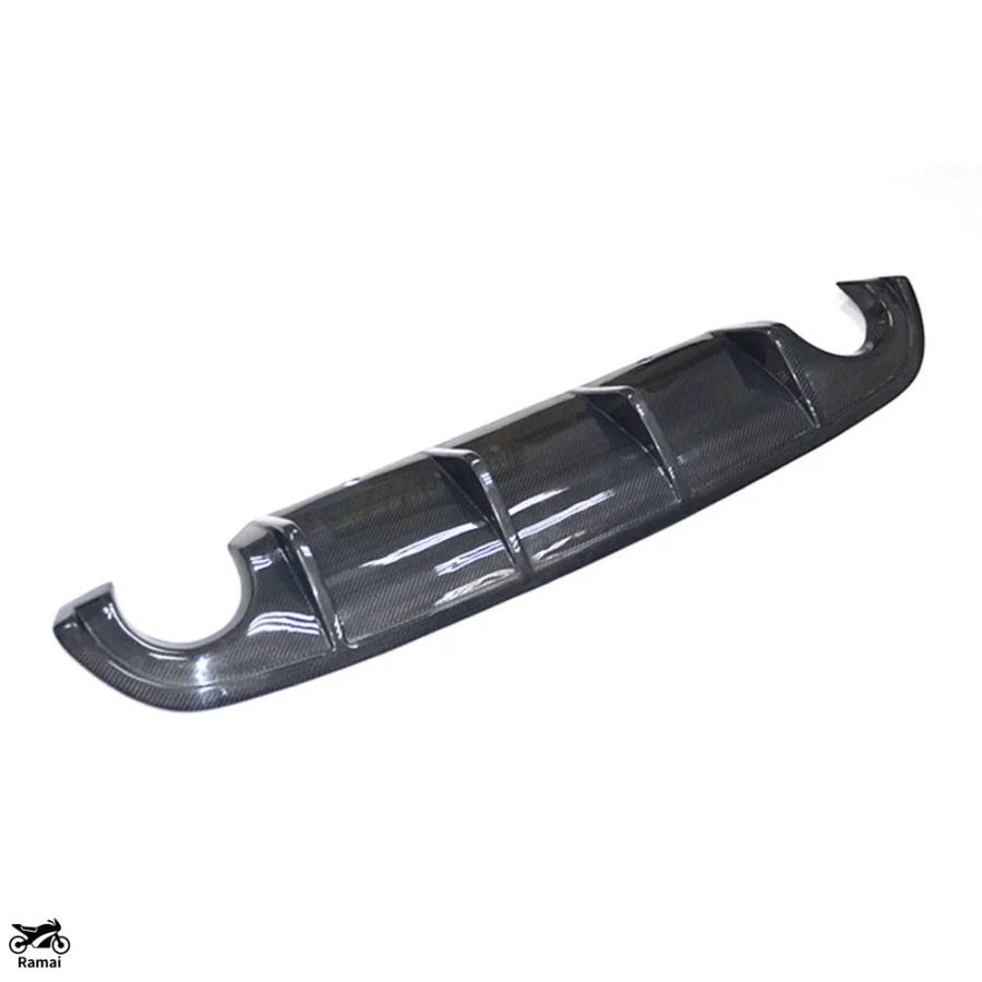 【並行輸入品】 カーボン / FRP リア デュフューザー リップ スポイラー Q50 Q50S セダン 4 ドア スタンダード スポーツ 2014年-2017年 add on バンパー カバーの画像