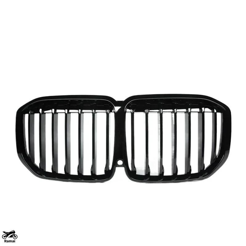 並行輸入品 つやあり ブラック フロント キドニー グリル Single/ Slats M W/ Camera ホール BMW X7 G07 M50i 40i M スポーツ 19-21 カスタム パーツ_8