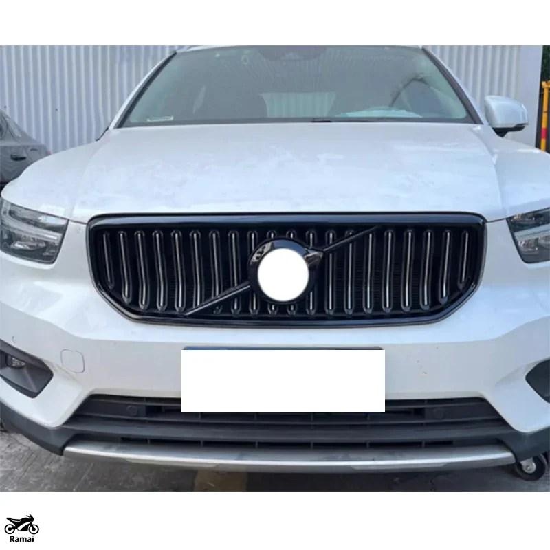 VOLVO XC60フロントグリル ブラック&シルバー 並行輸入品 ボルボ XC40 XC60 S90 S60 V60 V90 つやあり ブラック