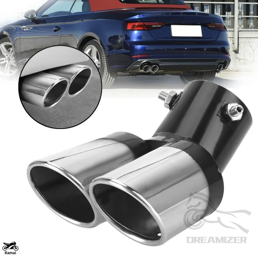 並行輸入品】 汎用 エキゾースト マフラー パイプ テール ステンレス