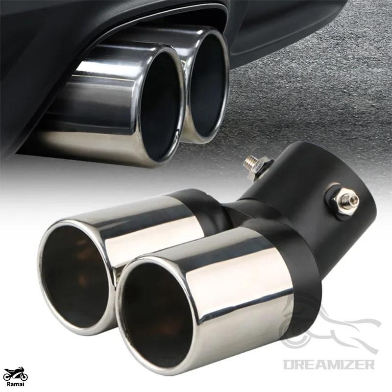 並行輸入品】 汎用 エキゾースト マフラー パイプ テール ステンレス