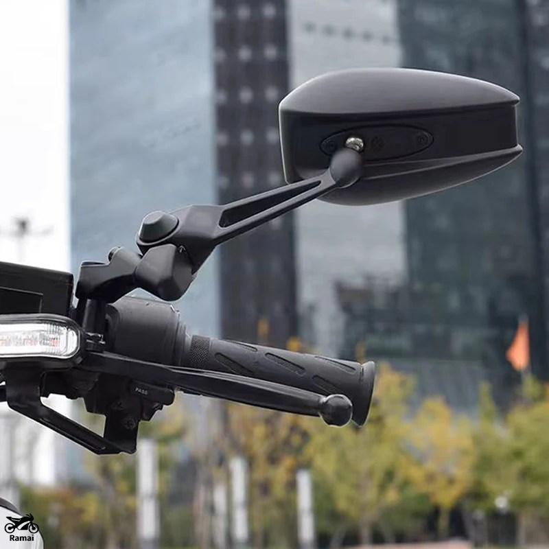 並行輸入品 ヤマハ NMAX 125 150 155 160 NMAX155 サイド ミラー Anti Glare ブルー ミラー Big View リア バイク カスタム パーツ_4