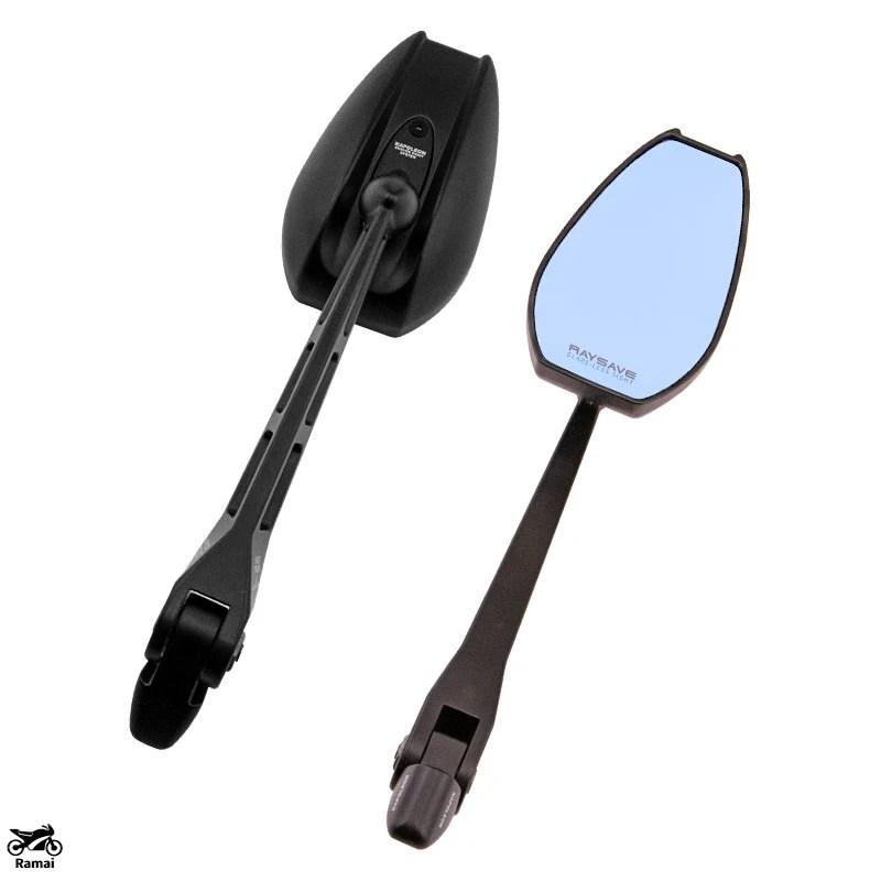 並行輸入品 ヤマハ NMAX 125 150 155 160 NMAX155 サイド ミラー Anti Glare ブルー ミラー Big View リア バイク カスタム パーツ_6