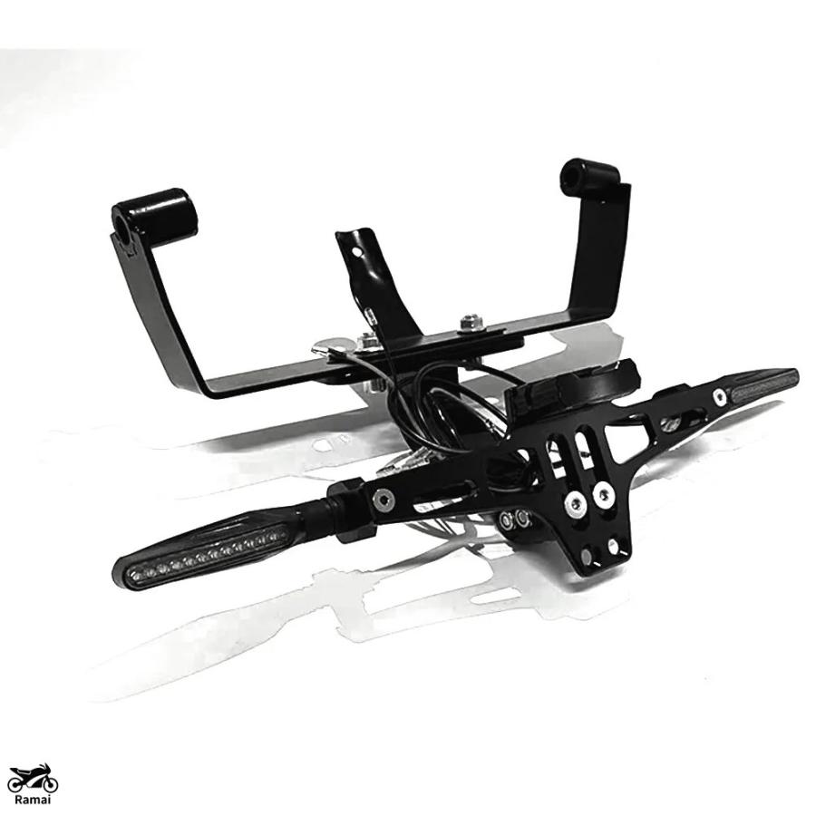 並行輸入品 フィット Italjet Dragster 200 / 250i / 125 / 400 プレート ブラケット ウィンカー ブラケット プレート ランプ Italjet Dragster カスタム_6