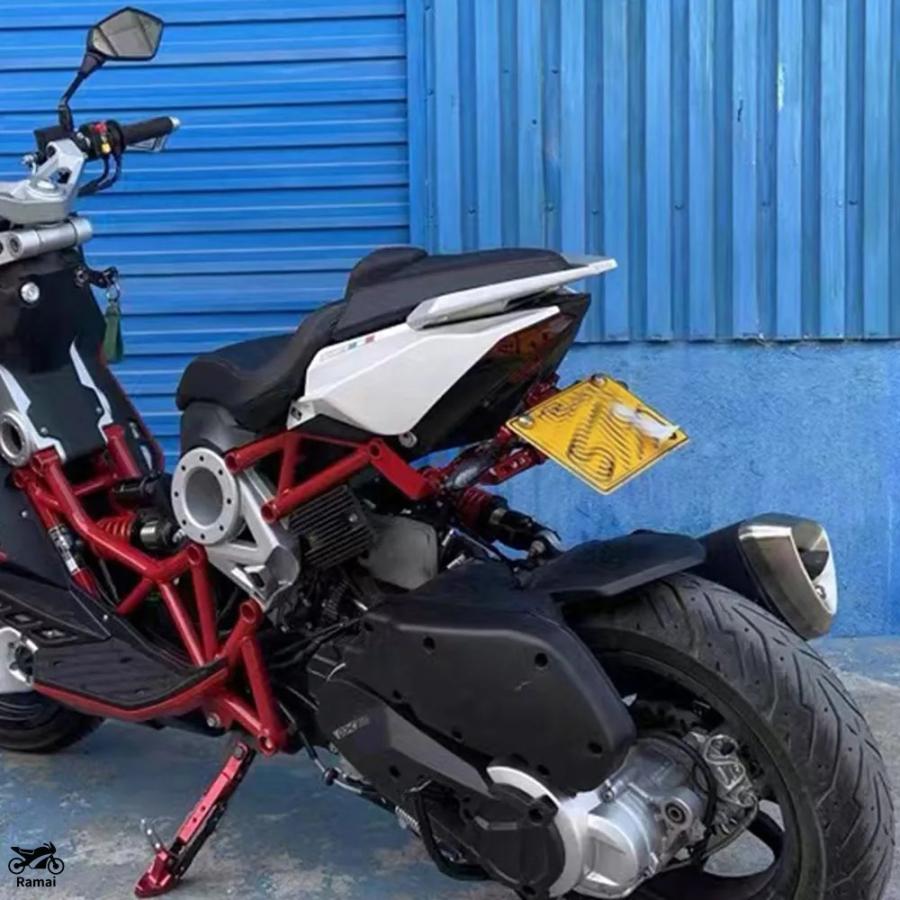 並行輸入品 フィット Italjet Dragster 200 / 250i / 125 / 400 プレート ブラケット ウィンカー ブラケット プレート ランプ Italjet Dragster カスタム_7