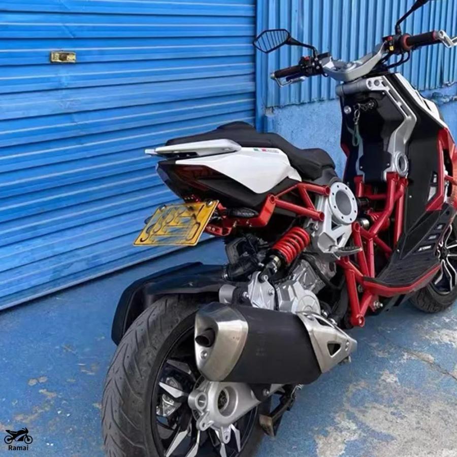 並行輸入品 フィット Italjet Dragster 200 / 250i / 125 / 400 プレート ブラケット ウィンカー ブラケット プレート ランプ Italjet Dragster カスタム_8