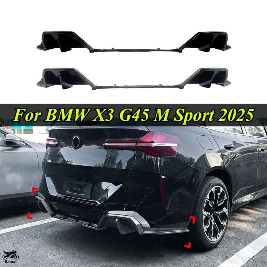 並行輸入品 BMW X3 G45 M スポーツ 2025 4 フィン リア バンパー 