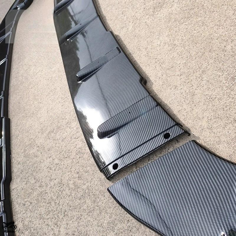 並行輸入品 CS VW ゴルフ 7 7.5 MK7 MK7.5 GTI GTD GTE R R-ライン 2012年-2019年 フロント バンパー リップ スポイラー スプリッター デュフューザー キッ_5