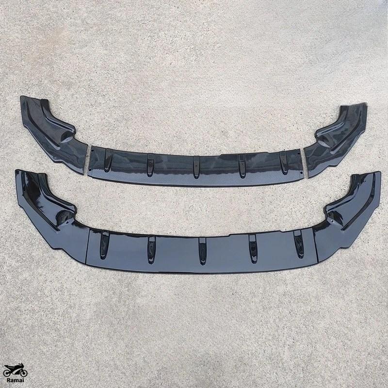 並行輸入品 CS VW ゴルフ 7 7.5 MK7 MK7.5 GTI GTD GTE R R-ライン 2012年-2019年 フロント バンパー リップ スポイラー スプリッター デュフューザー キッ_7