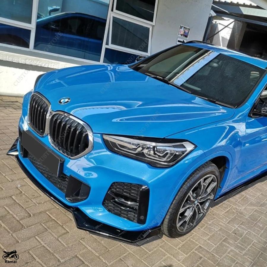 並行輸入品 BMW X1 F48 フロント バンパー リップ スポイラー スプリッター デュフューザー 18i 18d 20i 20d 25e ...