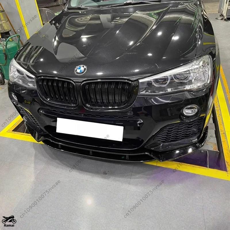 【並行輸入品】 BMW X3 F25 X4 F26 M スポーツ 2014年-2018年 4 Pcs フロント バンパー リップ スポイラー スプリッター デュフューザー フロント リップ スポ_4