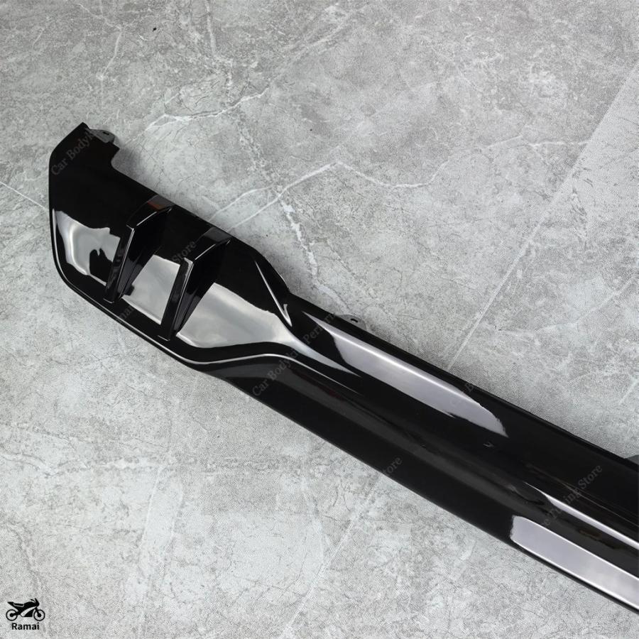 【並行輸入品】 つやあり ブラック MP リア バンパー スプリッター リップ リア デュフューザー X5 M60i M60d M50i M50d 40i 40d M スポーツ キット 2018年-20の画像