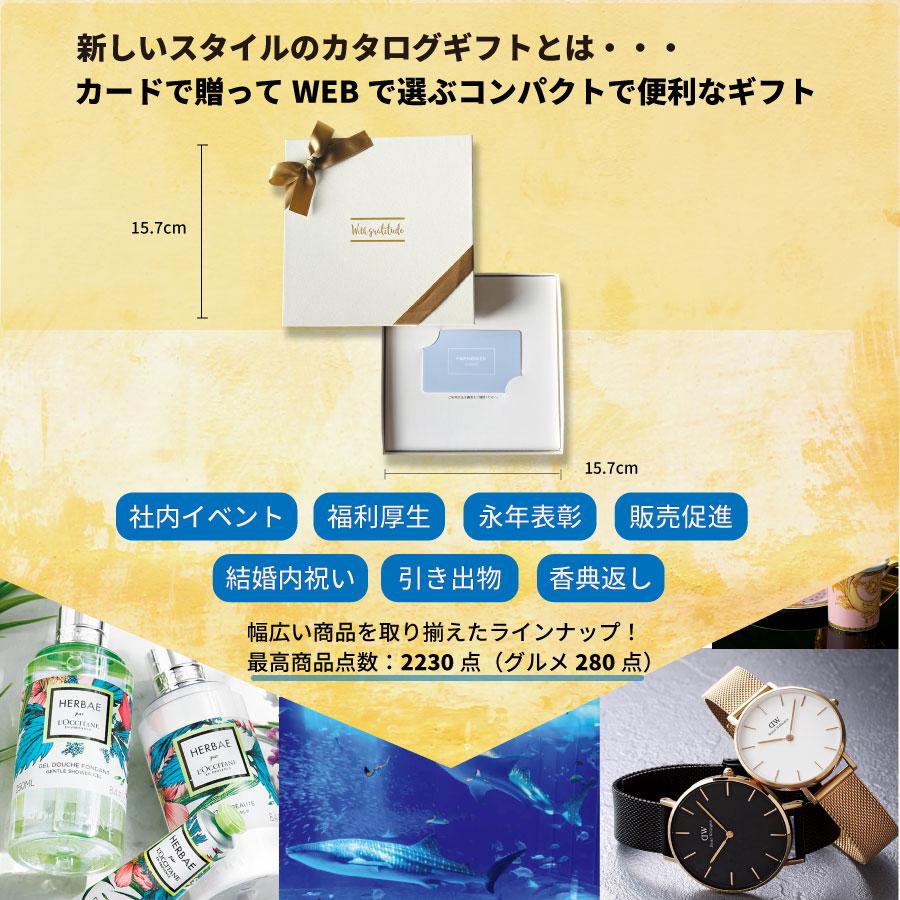 カタログギフト 内祝い 記念品 福利厚生 御礼 引き出物 出産 お返し ご挨拶 香典返し 法要 HARMONICK e-book カードタイプ4400円コース |  | 02