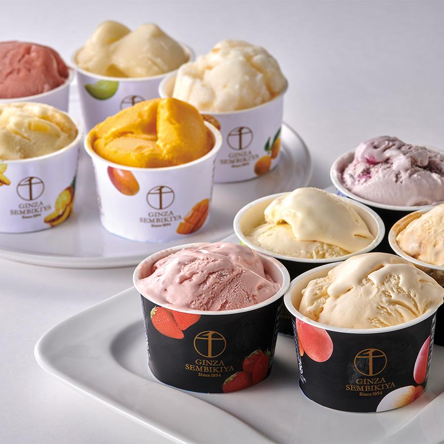 【メーカー直送】銀座千疋屋 銀座プレミアムアイス&ソルベ【rm24008fcb061】 |  | 02