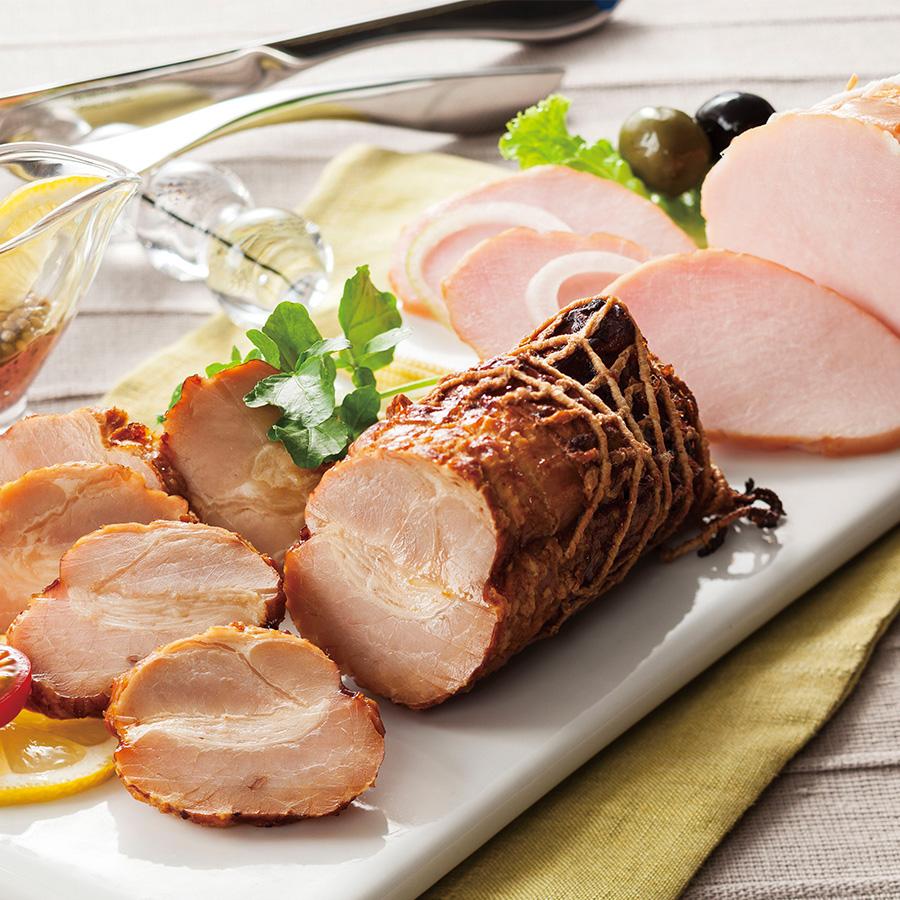 【メーカー直送】伊賀上野の里 つるし焼豚&ロースハムセット【rm26027fcd044】 |  | 02