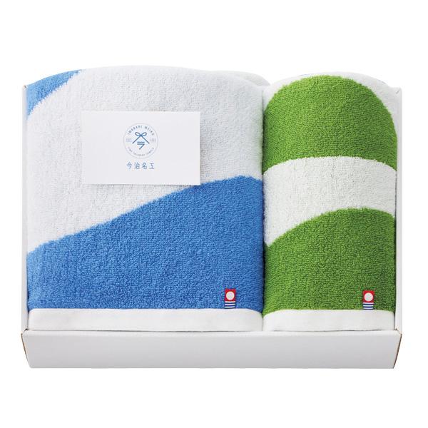 今治名工 タオルセット ブルー×グリーン【rm24121fcb074】 | 