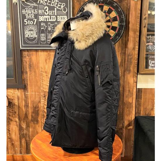 スカルフライト N-3B 黒 Lvanson バンソン N-3B スカル 刺繍 フライト