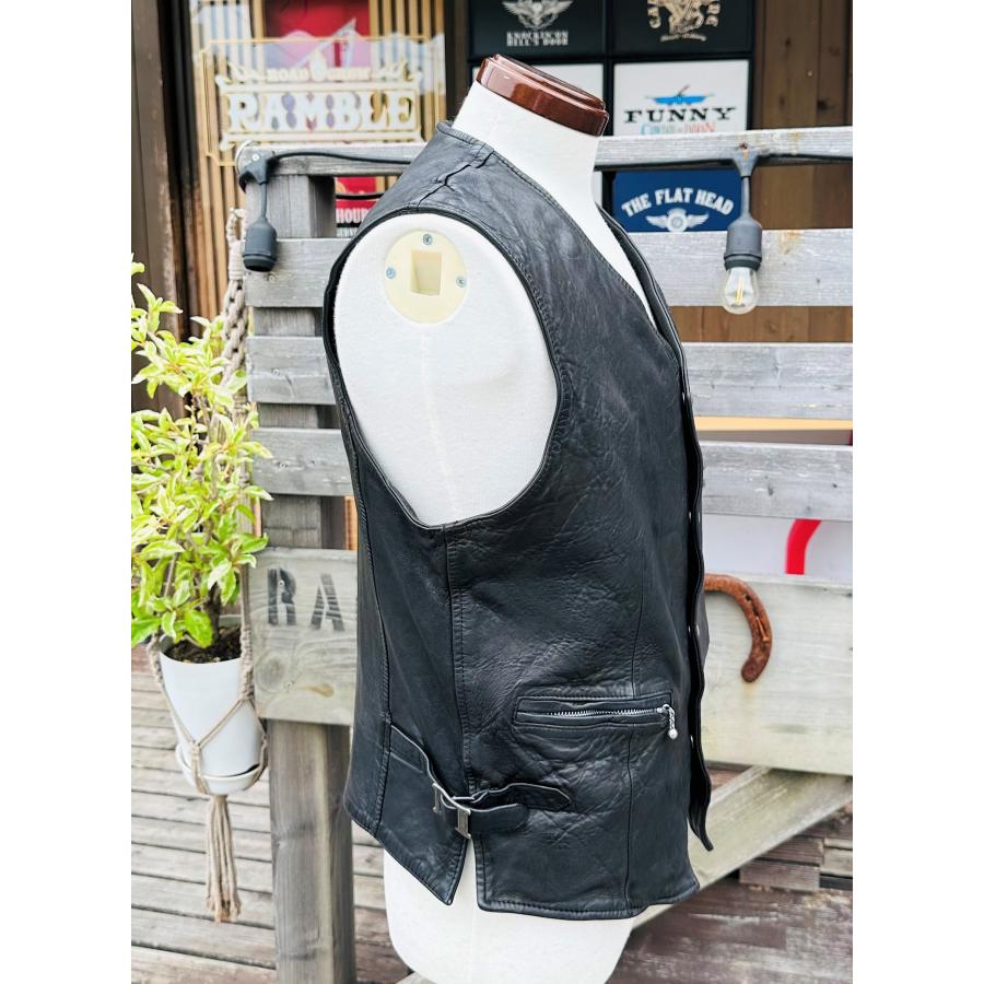 SKULL FLIGHT スカルフライト レザーベスト