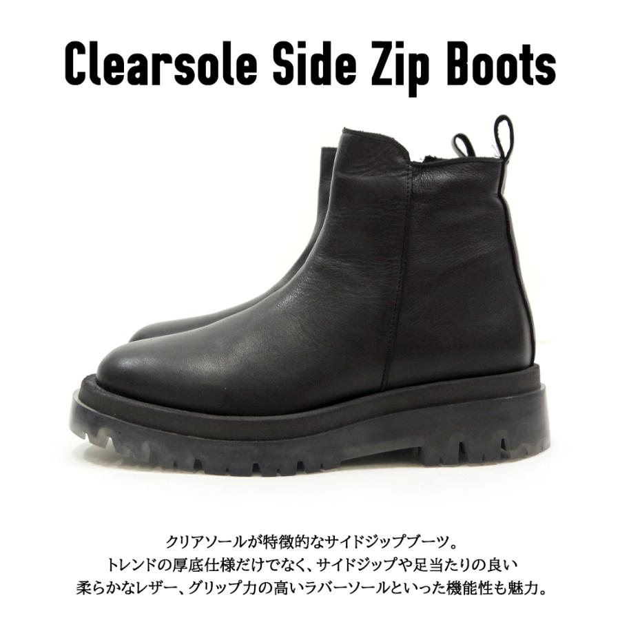BUENO ブエノ　クリアソール　レースアップブーツ BUENO ブエノ クリアソール レースアップブーツ