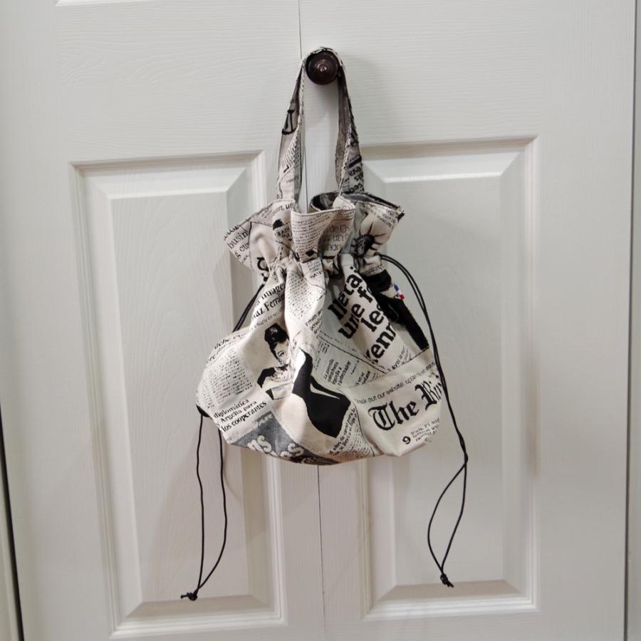 【2026年春夏新作】Erwan L アルワンエル フランス製 【Drawstring tote 25007】トートバッグ 巾着バッグ A4  肩掛け ポリエステル コットン おしゃれの画像