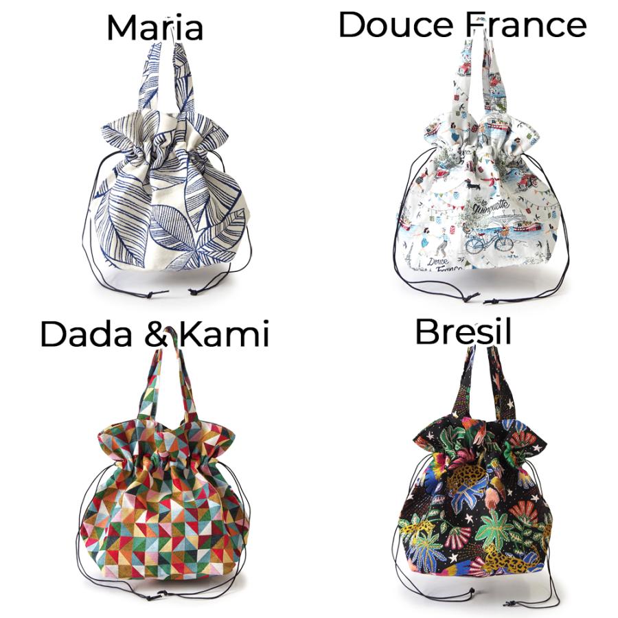【2026年春夏新作】Erwan L アルワンエル フランス製 【Drawstring tote 25007】トートバッグ 巾着バッグ A4  肩掛け ポリエステル コットン おしゃれの画像
