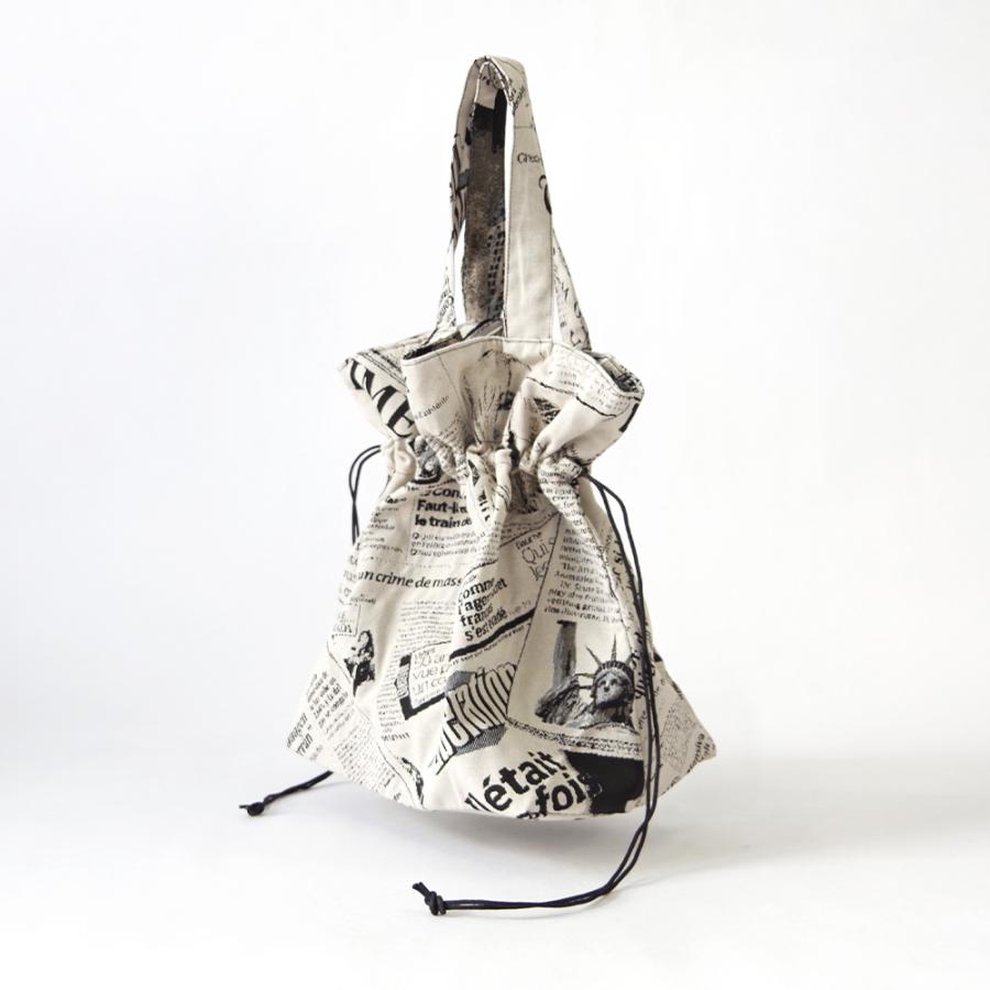 【2026年春夏新作】Erwan L アルワンエル フランス製 【Drawstring tote 25007】トートバッグ 巾着バッグ A4  肩掛け ポリエステル コットン おしゃれの画像