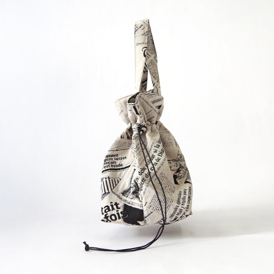 【2026年春夏新作】Erwan L アルワンエル フランス製 【Drawstring tote 25007】トートバッグ 巾着バッグ A4  肩掛け ポリエステル コットン おしゃれの画像