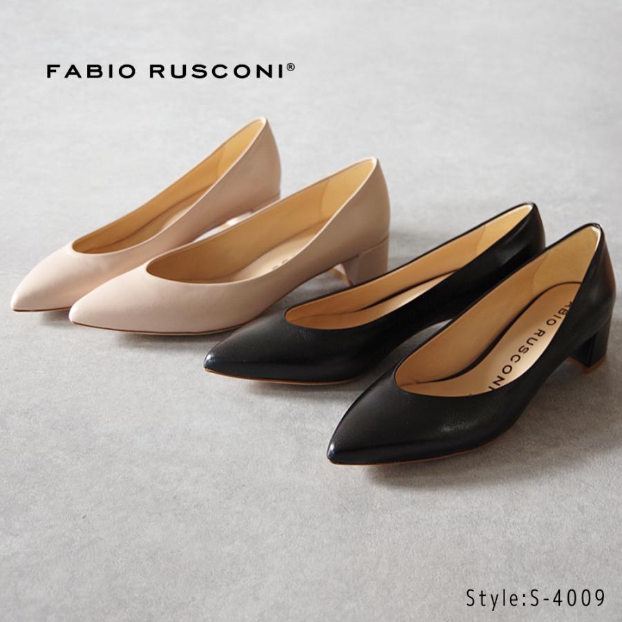 SALE FABIO RUSCONI ファビオ ルスコーニ【4009】ローヒールパンプス