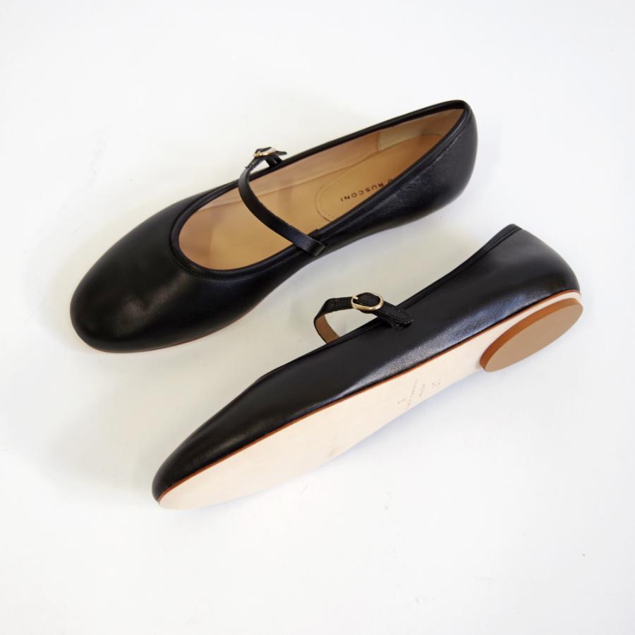 FABIO RUSCONI ラムレザー ラウンドトゥ ストラップパンプス 美品 FABIO RUSCONI（ファビオルスコーニ） 【50％OFF】【SALE】【FABIO
