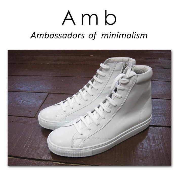 レディースモデル Amb エーエムビー アンバサダーズ 1000l Zip レザー ハイカットサイドジップ スニーカー ホワイト Mb 1000lzip Bianco ランブルバイジーマ 通販 Yahoo ショッピング