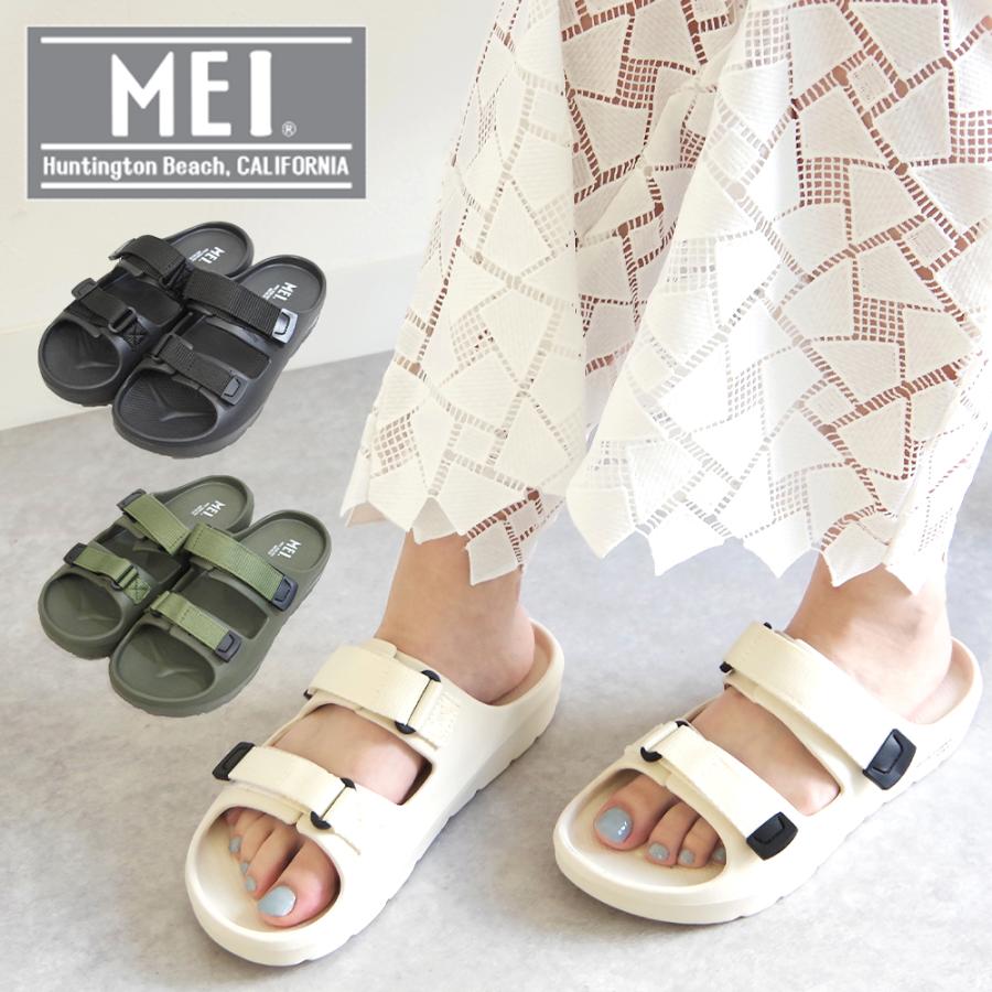 【20％OFF】【SALE】【MEI メイ】【mei-shm-241021】 ベルトサンダル シャワーサンダル スライドサンダル ストラップサンダル ベルクロ ユニセックス アウトドア