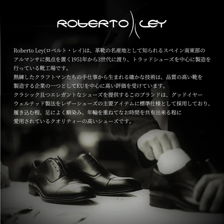 【24年春夏新作】【ROBERTO LEY ロベルト・レイ】 レースアップシューズ【2169】 ビジネスシューズ 革靴 プレーントゥ 外羽根 ボックスカーフ ダイナイトソール｜ramblebyziema｜02