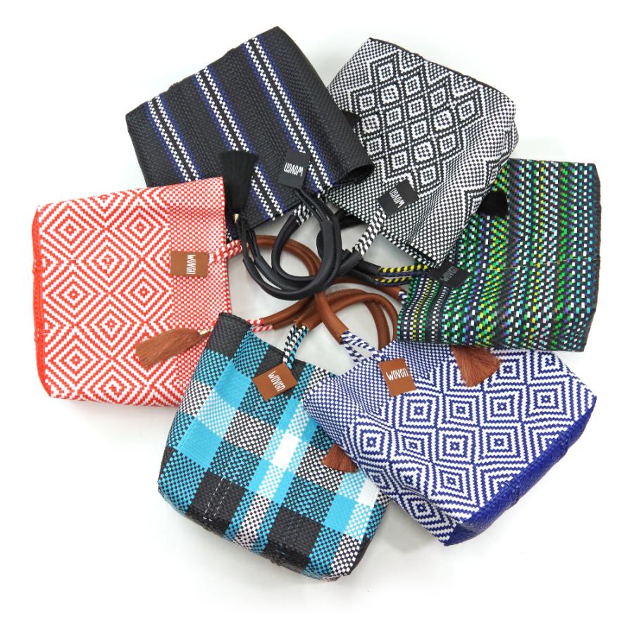 【新色追加】WOVEN ウーヴン Middle Tote ミドルトートメキシコ製 バスケットバッグ ミドルサイズ メルカドバッグ かごバッグ マルシェバッグ トートバッグの画像