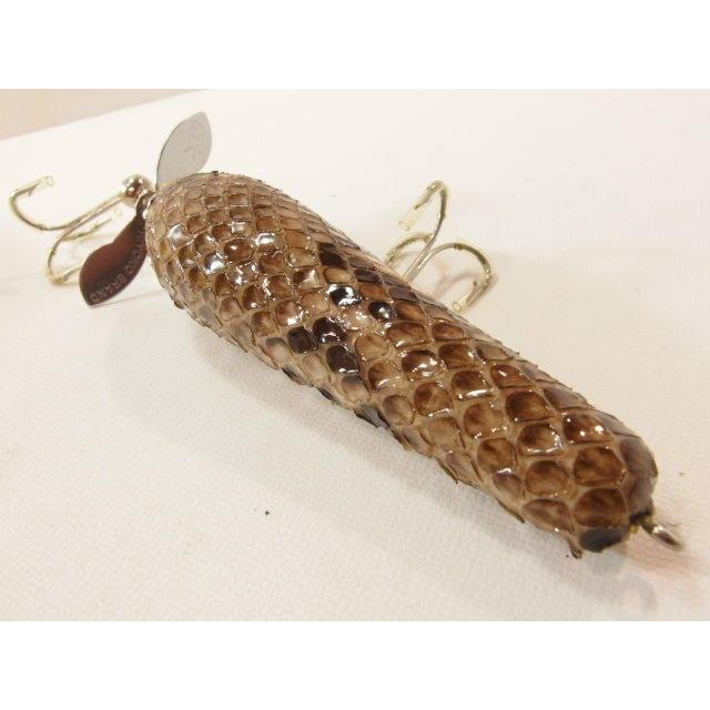 ヒヨコブランド カイテン ヘビ革 ハンドメイド トップウォータールアー