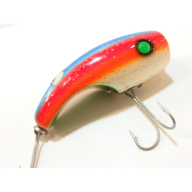 トップウォーター ルアー 青赤グラデーション バスカヴィル ジャックオーポッパー ショーティー BASSKERVILLE