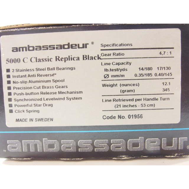アブ ABU アンバサダー 5000C クラシックレプリカ ブラック アブ ABU アンバサダー 5000C クラシックレプリカ ブラック