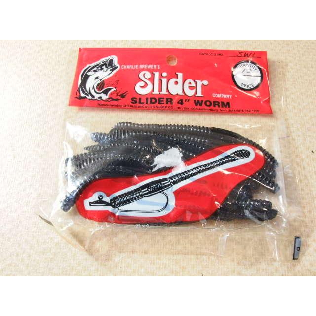 スライダー スライダーワーム 4インチ Slider チャーリーブリューワー オールドワーム ストレートワーム 12本 (35407 ...
