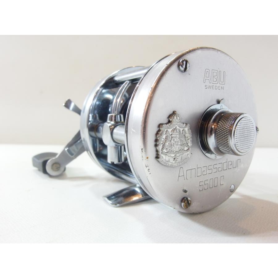 Abu 5500c アブアンバサダー5500c 中古オールド アブ アンバサダー 5500C シルバー 75年 ABU Ambassadeur 右巻き