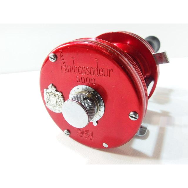 アブ アンバサダー 5000 赤 ABU Ambassadeur 右巻き ベイトリール