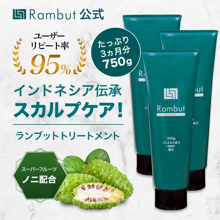 ランプットT ヘアトリートメント 250g　3本 スカルプケア】ランブットT(ヘアトリートメント)3本セット