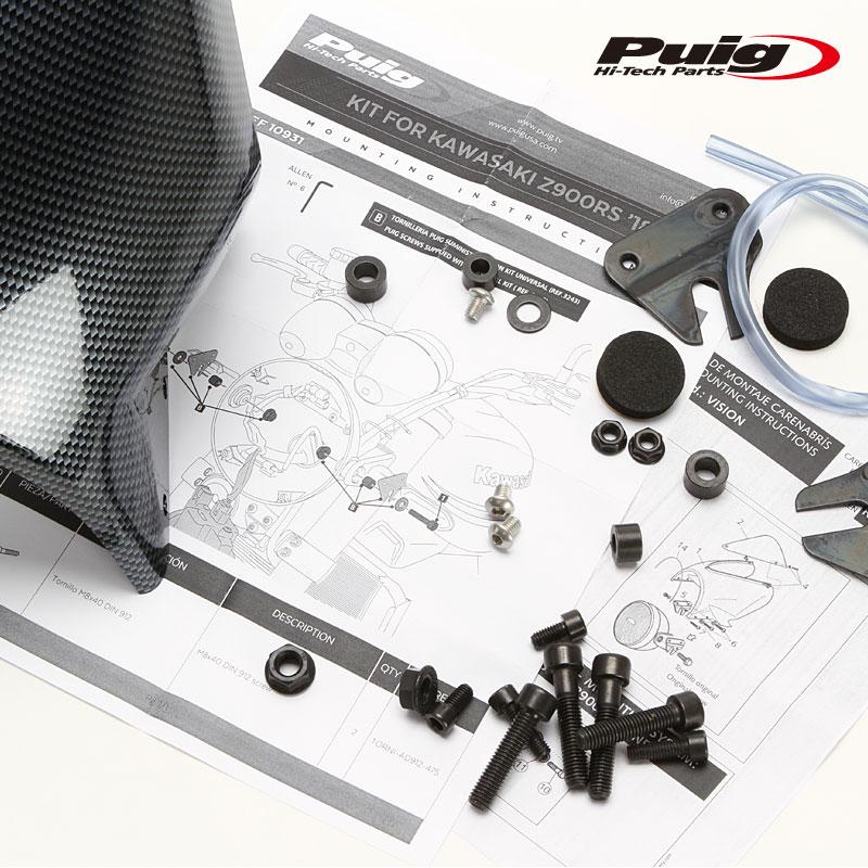 Puig（プーチ） Puig 024CH WINDSHIELD VISION [SMOKE] Kawasaki